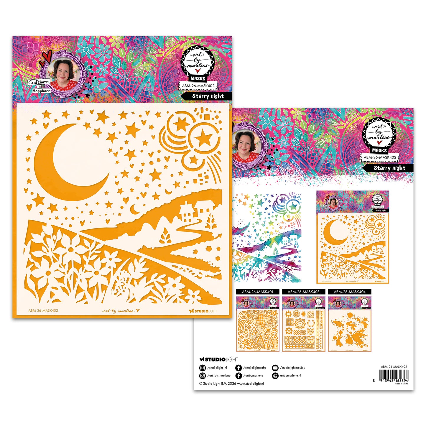 Studio Light ABM Mask Starry night Art by Marlene ~ Ship from 28th Aug