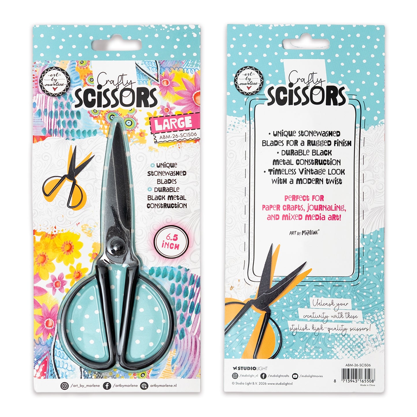 Art By Marlene Scissors Stone washed 6,5 inch Art by Marlene 0x0x0mm 1  Piece