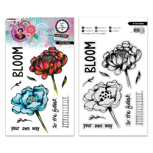 Art By Marlene Clear Stamp In full bloom