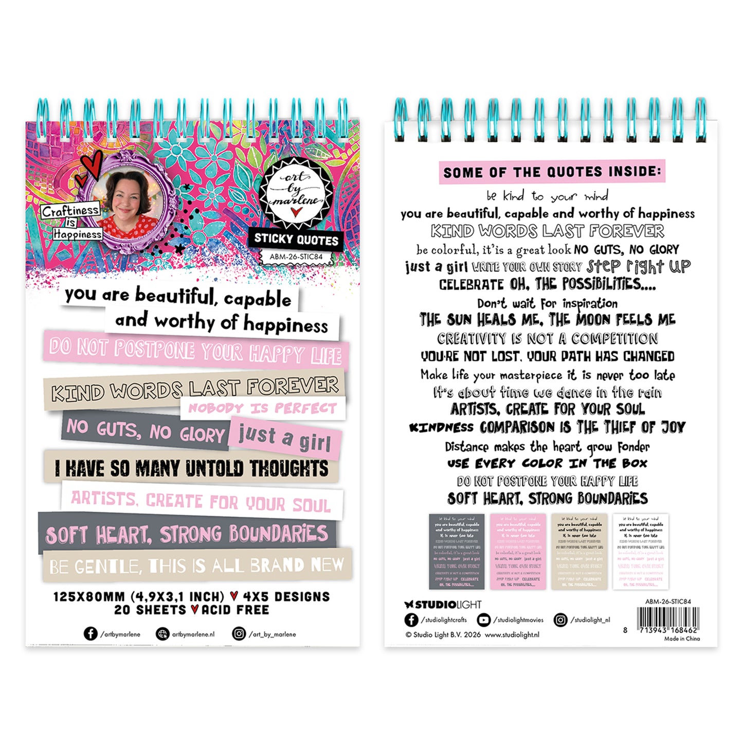 Studio Light ABM Sticky Quotes Quotes Art by Marlene ~ Ship from 28th Aug