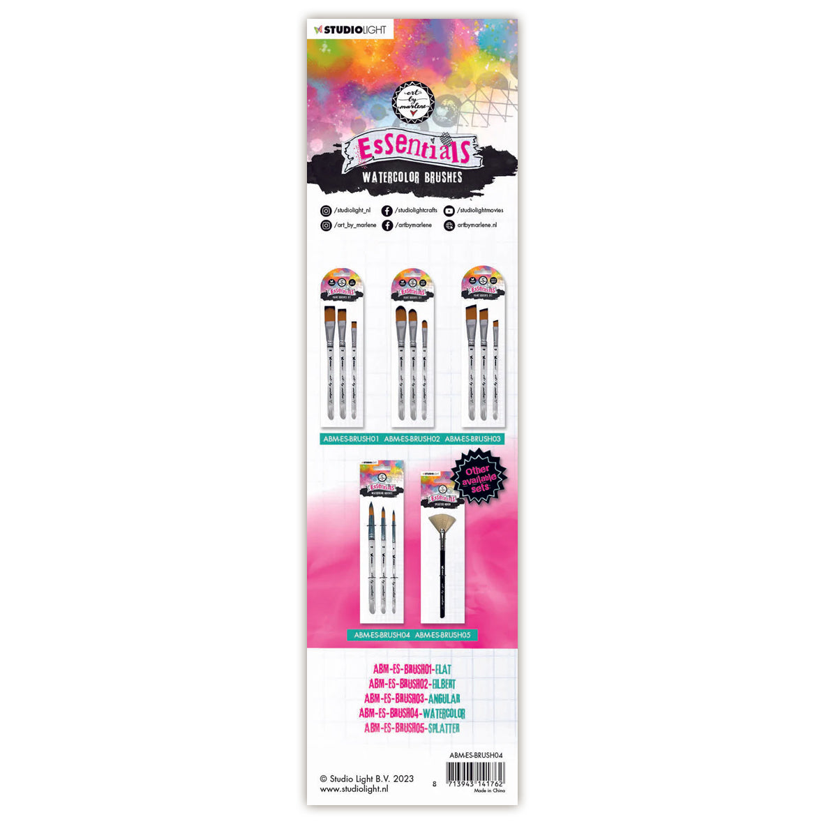 Art By Marlene Essentials Watercolour Brushes (3pcs)