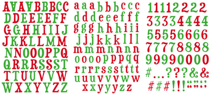 Arden Creative Studio Vintage Christmas Alphabet Stickers