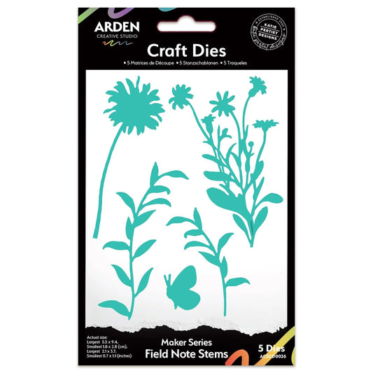 Arden Creative Studio Maker Series Field Note Stems Craft Die Set