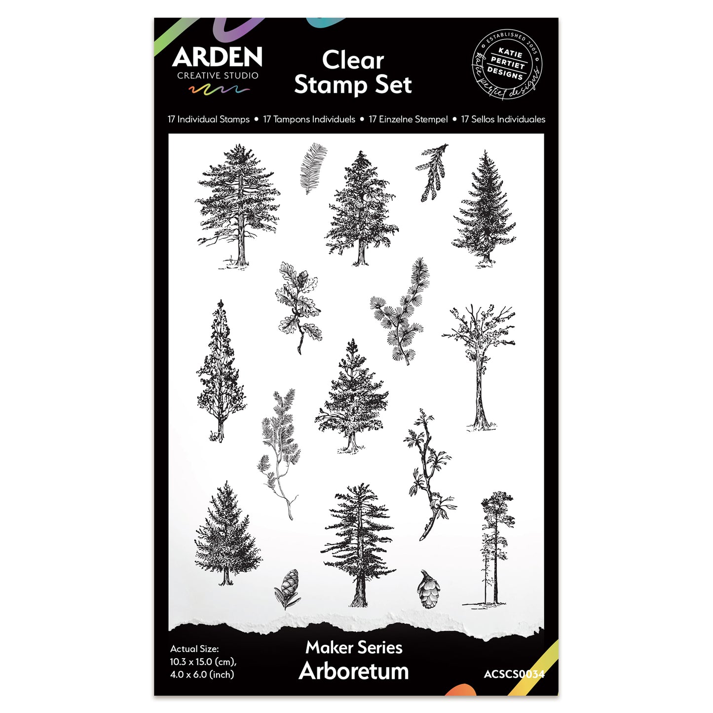 Arden Creative Studio Maker Series Arboretum 4in x 6in Stamp Set