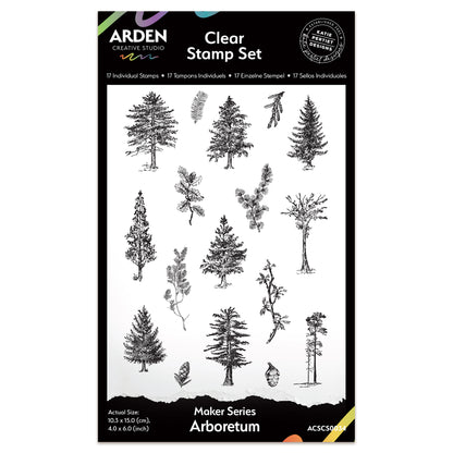 Arden Creative Studio Maker Series Arboretum 4in x 6in Stamp Set