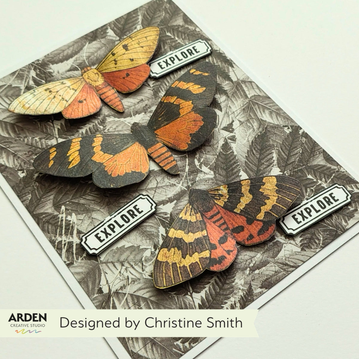 Arden Creative Studio Wicked Woods Batty 4in x 8in Clear Stamp Set
