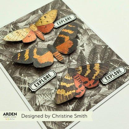 Arden Creative Studio Wicked Woods Batty 4in x 8in Clear Stamp Set