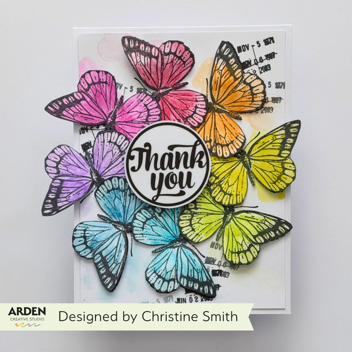 Arden Creative Studio Amber Ledgers Thankful Kiss-Cut PET Tape