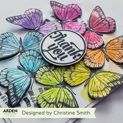 Arden Creative Studio Maker Series Classic Leaves 6in x 8in Clear Stamp Set