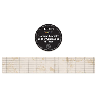Arden Creative Studio Garden Chronicles Ledger Continuous PET Tape