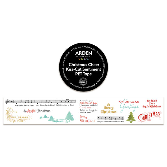 Arden Creative Studio Christmas Cheer Kiss-Cut Sentiment PET Tape