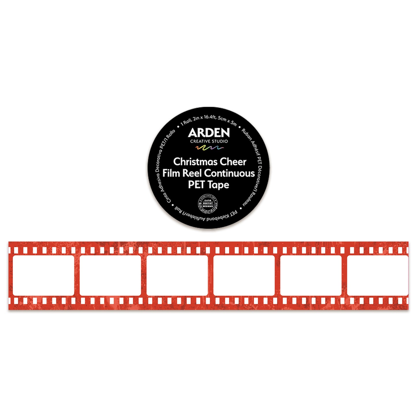 Arden Creative Studio Christmas Cheer Film Reel Continuous PET Tape