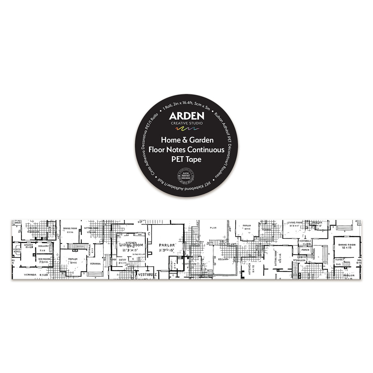 Arden Creative Studio Home & Garden Floor Notes Continuous PET Tape