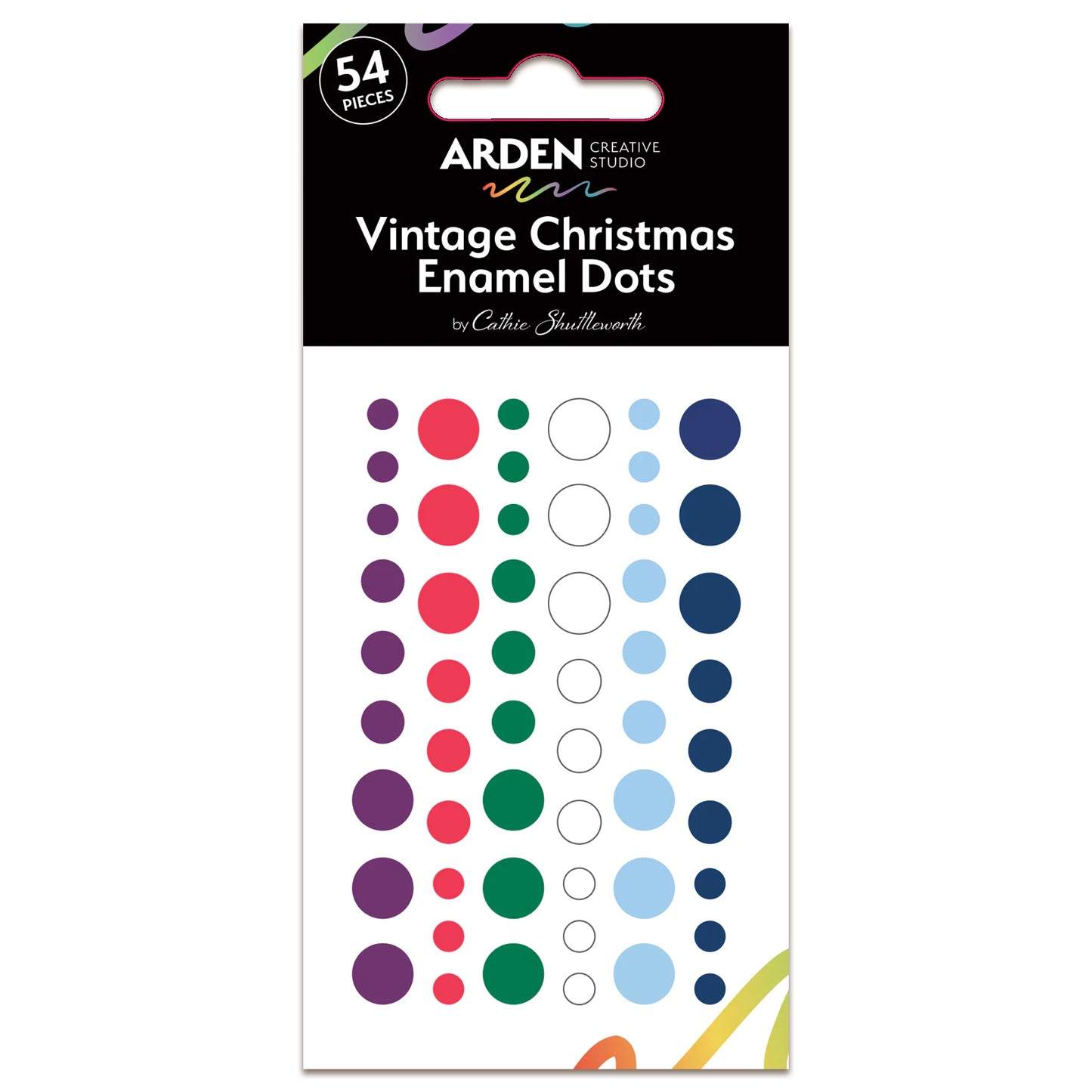 Arden Creative Studio Vintage Christmas Enamel Dots