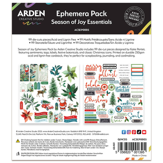 Arden Creative Studio Season of Joy Essentials Ephemera Pack