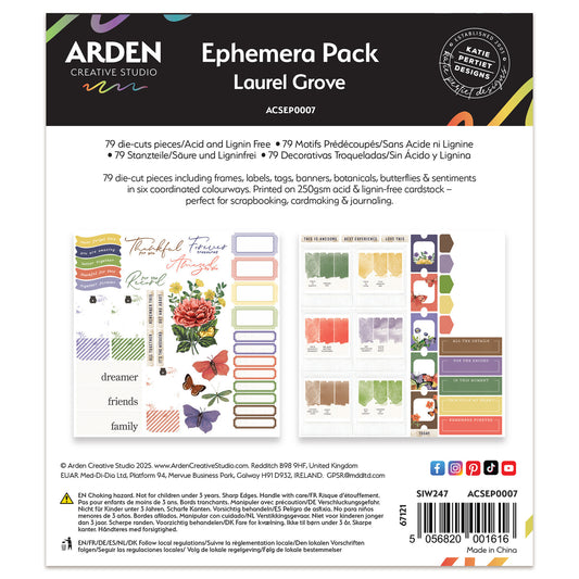 Arden Creative Studio Laurel Grove Ephemera Pack