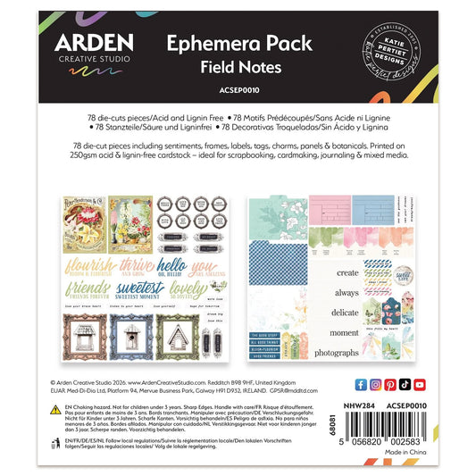 Arden Creative Studio Field Notes Ephemera Pack