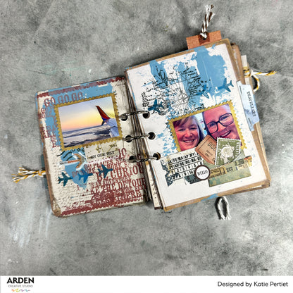 Arden Creative Studio Maker Series Charted Adventures 4in x 8in Clear Stamp Set