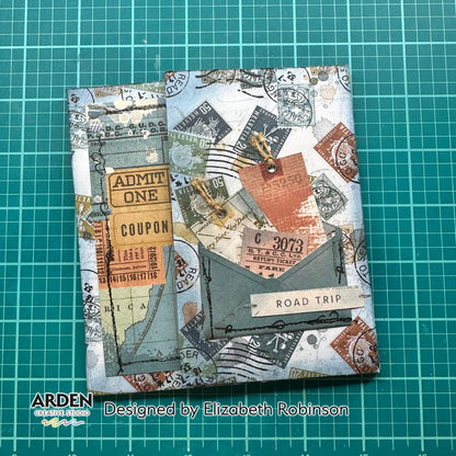 Arden Creative Studio Maker Series World Traveler 4in x 6in Background Stamp