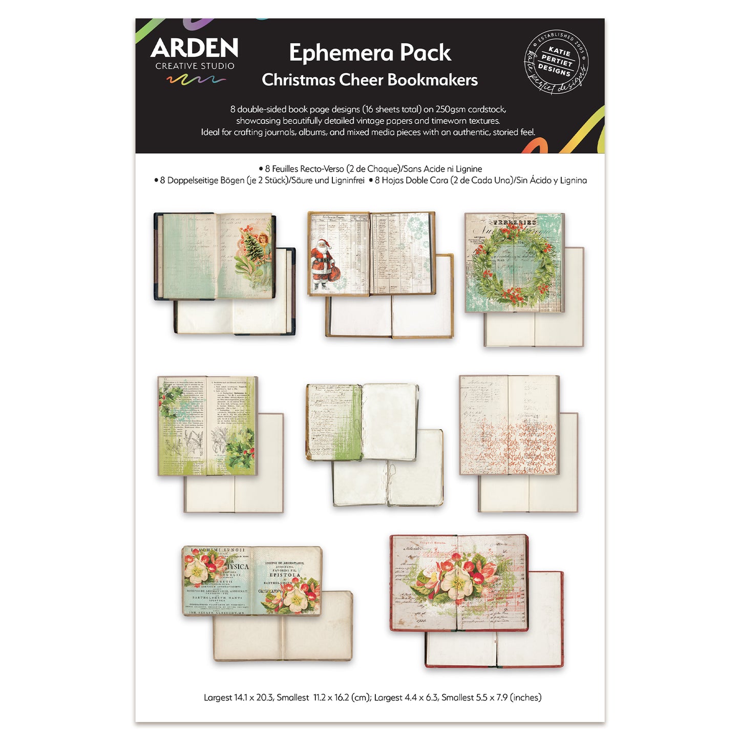 Arden Creative Studio Christmas Cheer Bookmakers Ephemera Pack