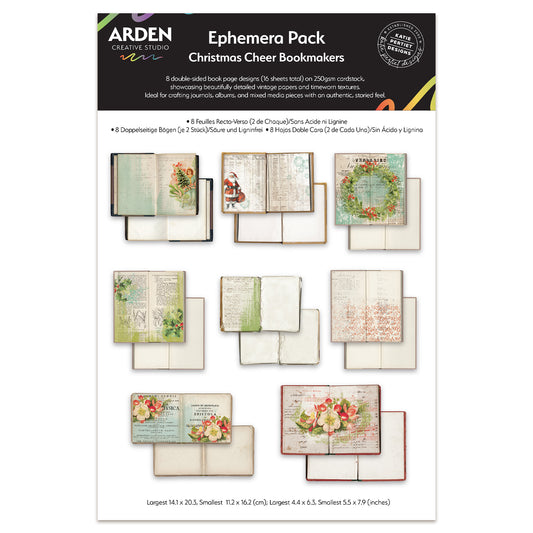 Arden Creative Studio Christmas Cheer Bookmakers Ephemera Pack