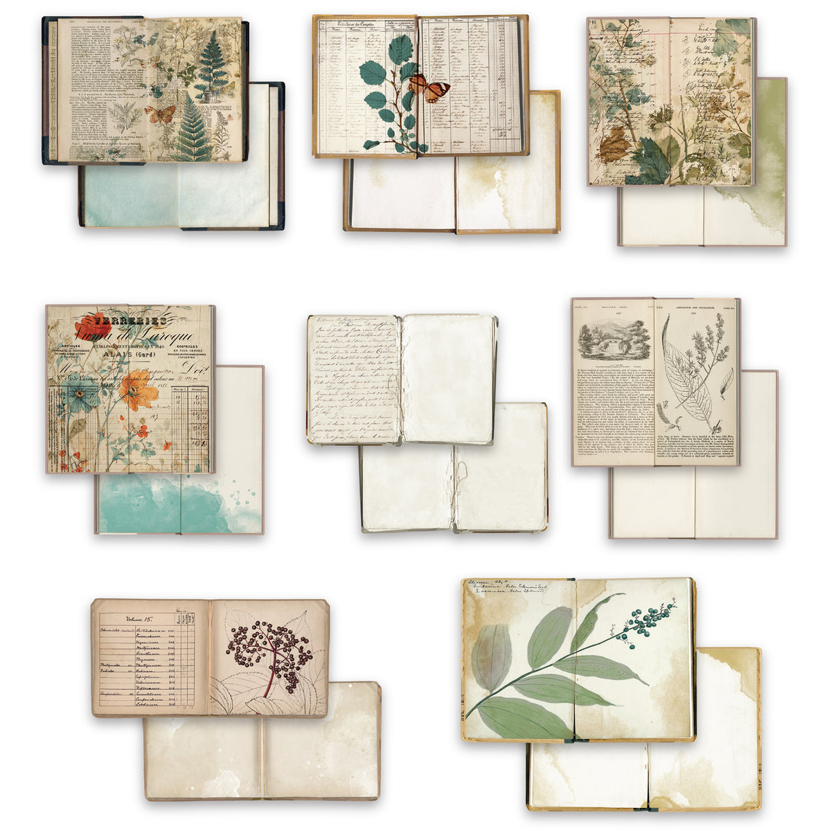 Arden Creative Studio Amber Ledgers Bookmakers Ephemera Pack
