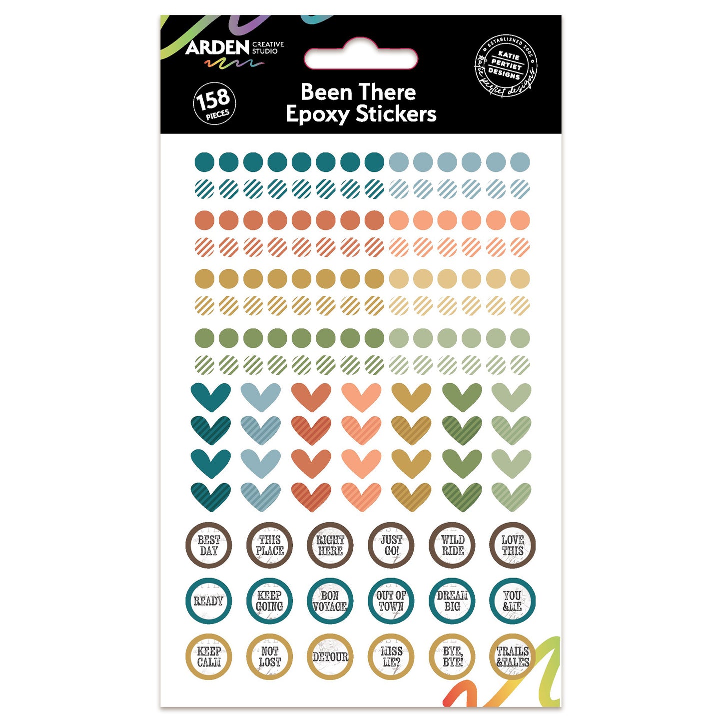 Arden Creative Studio Been There Epoxy Stickers