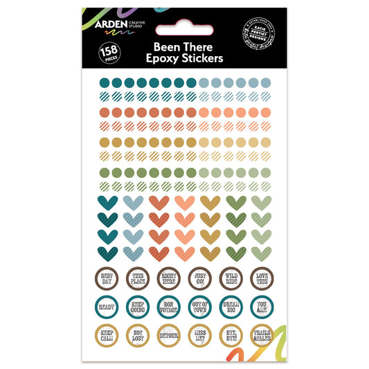 Arden Creative Studio Been There Epoxy Stickers