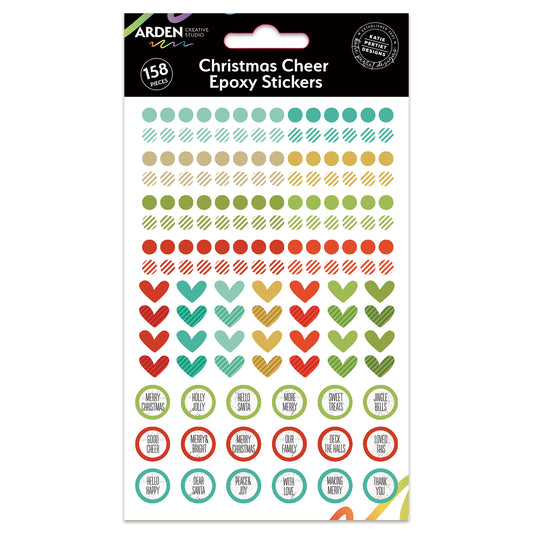 Arden Creative Studio Christmas Cheer Epoxy Stickers