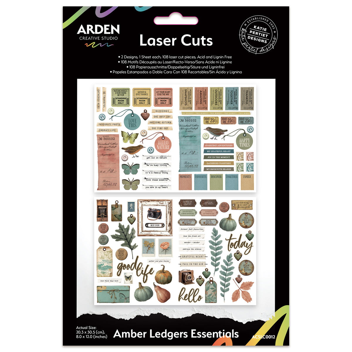 Arden Creative Studio Amber Ledgers Essentials Laser Cuts