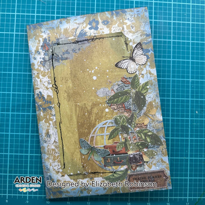 Arden Creative Studio Maker Series World Traveler 4in x 6in Background Stamp