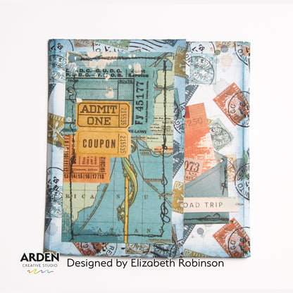 Arden Creative Studio Maker Series World Traveler 4in x 6in Background Stamp