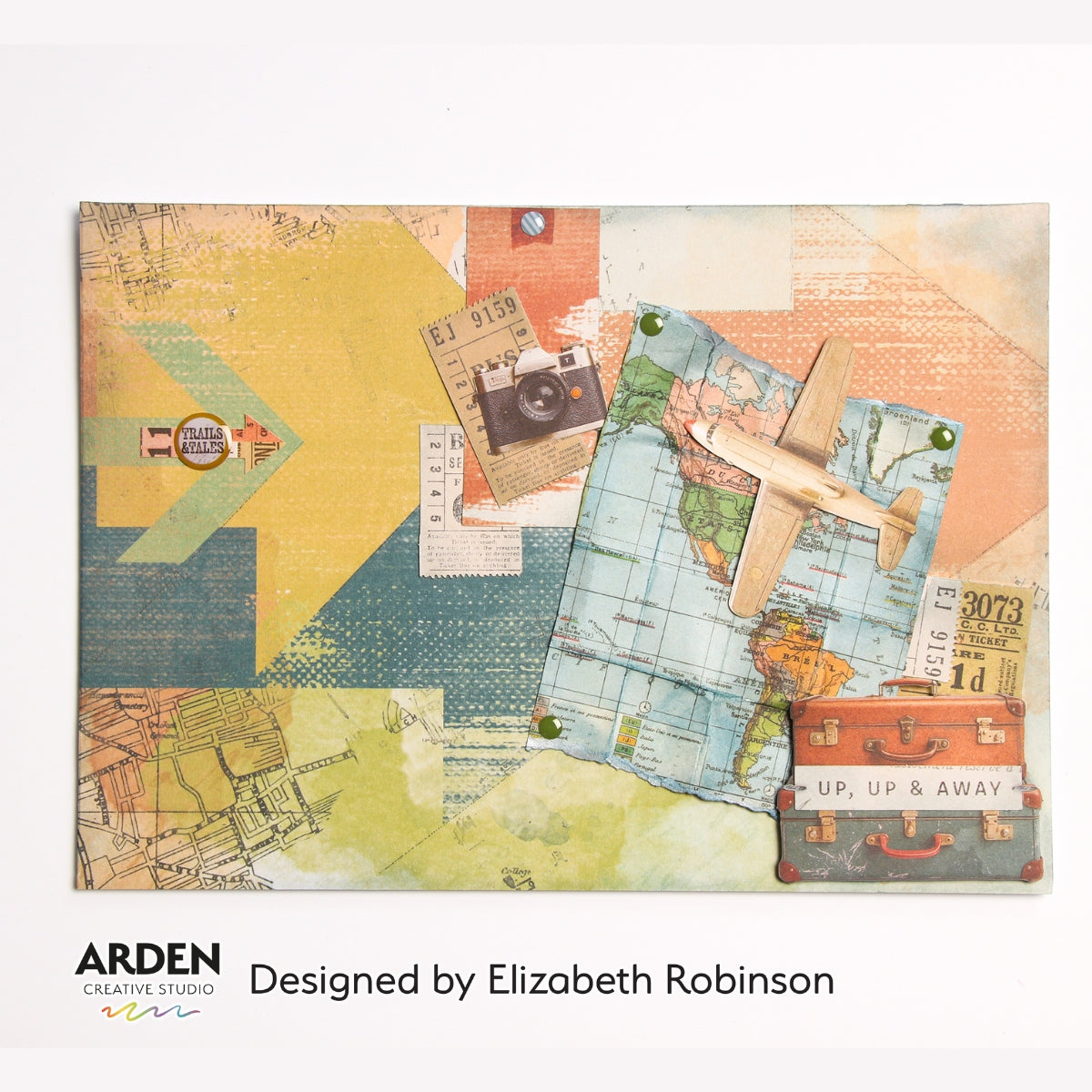 Arden Creative Studio Been There 12in x 12in Paper Pad