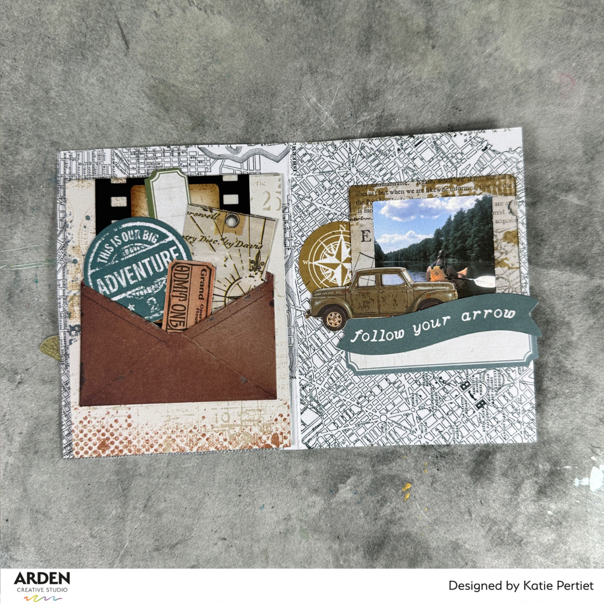 Arden Creative Studio Been There 12in x 12in Paper Pad