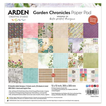 Arden Creative Studio Garden Chronicles 12in x 12in Paper Pad