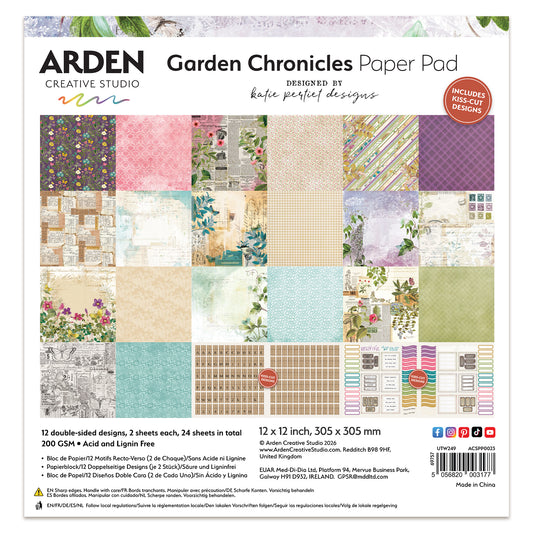 Arden Creative Studio Garden Chronicles 12in x 12in Paper Pad