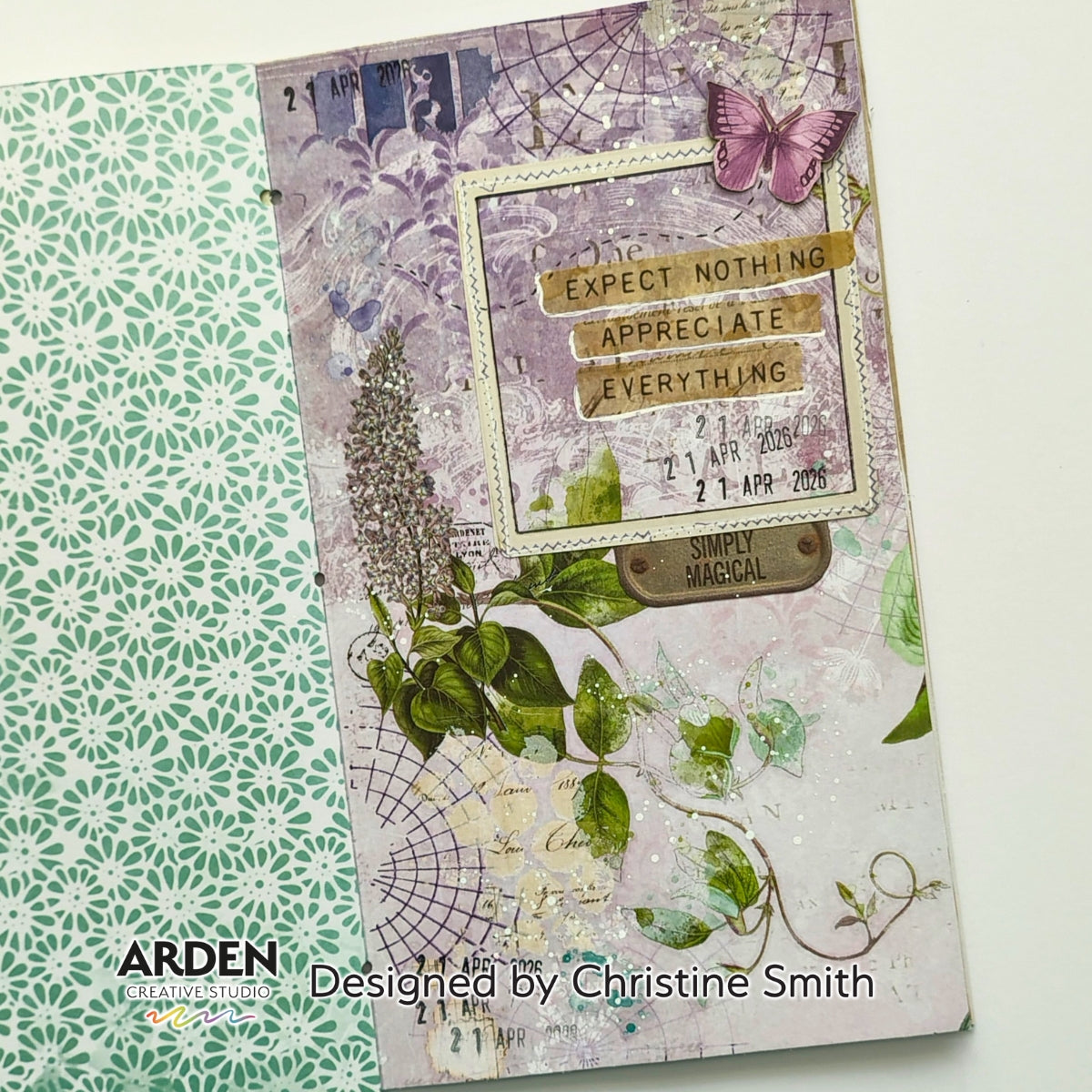 Arden Creative Studio Garden Chronicles 6in x 8in Rub-On Transfer Set