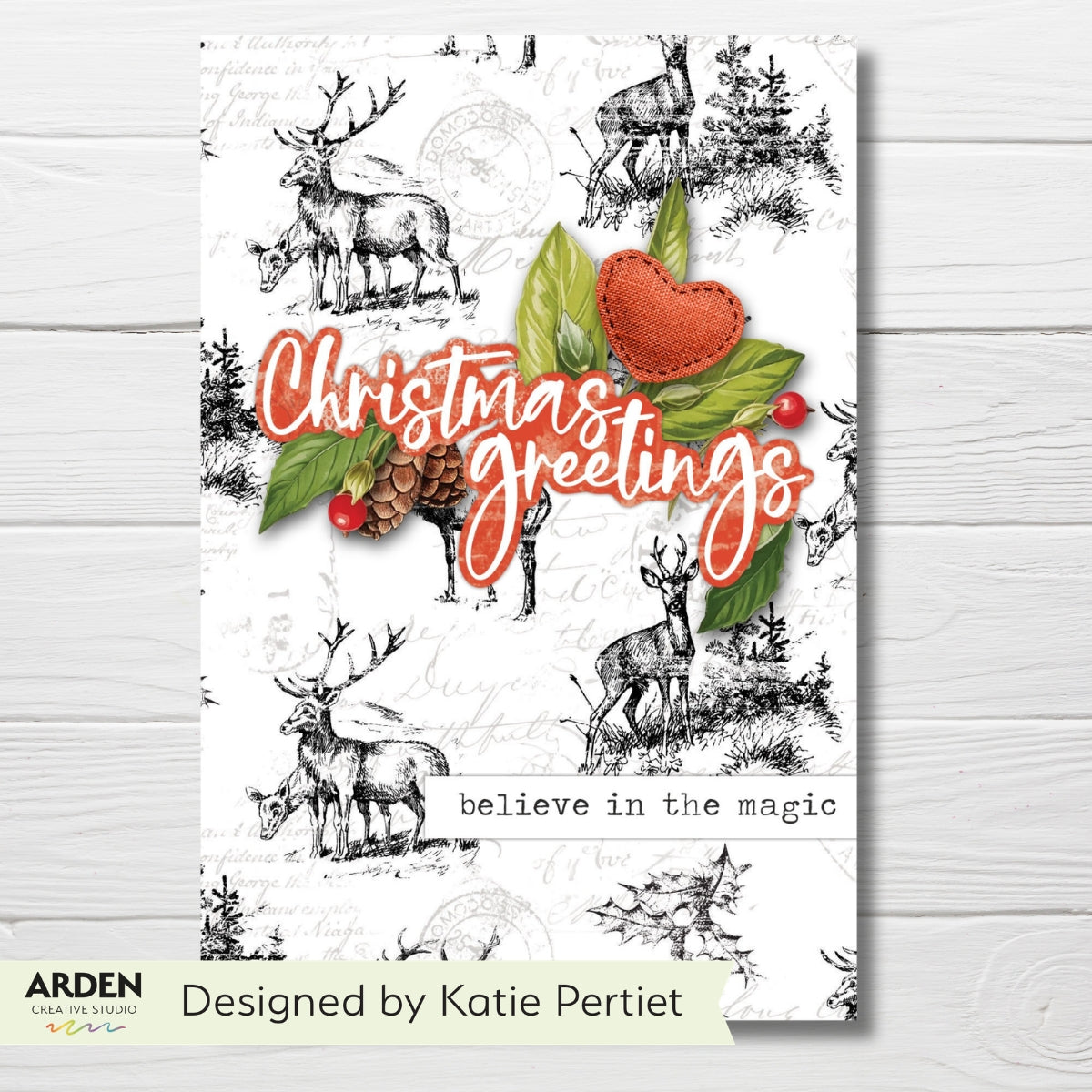 Arden Creative Studio Sentiment Cloud Series Christmas Greetings Craft Die Set