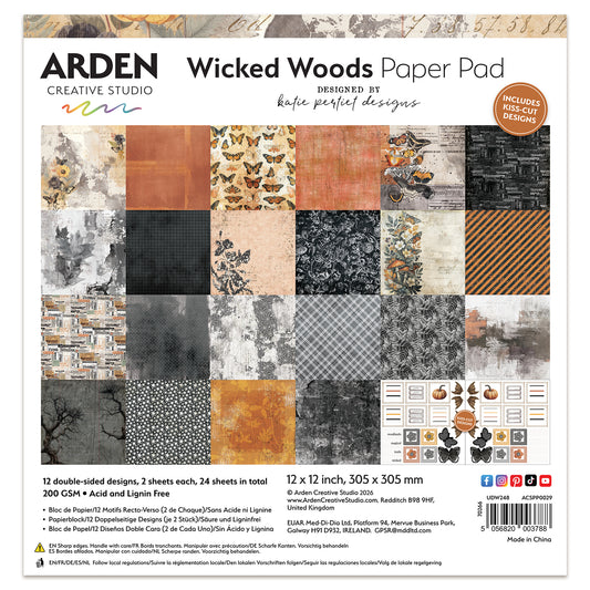 Arden Creative Studio Wicked Woods 12in x 12in Paper Pad