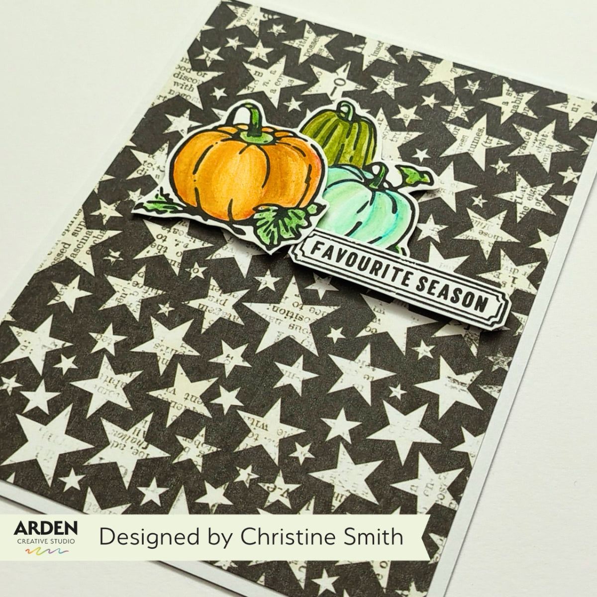 Arden Creative Studio Wicked Woods Batty 4in x 8in Clear Stamp Set