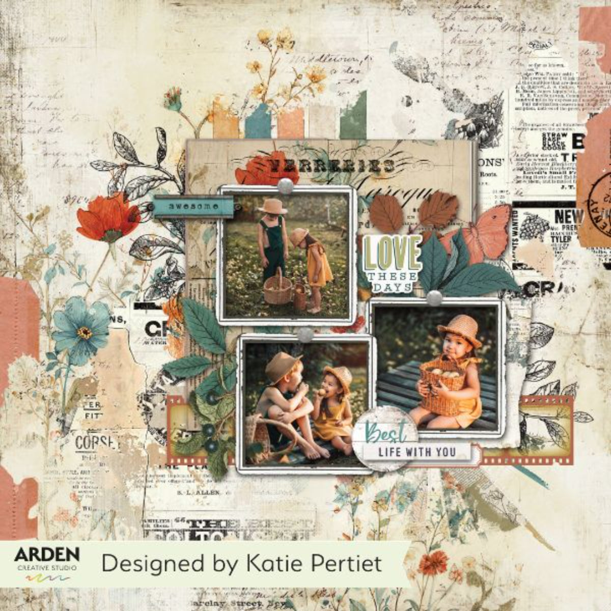 Arden Creative Studio Amber Ledgers Sticker Book