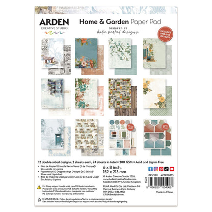 Arden Creative Studio Home & Garden 6in x 8in Paper Pad