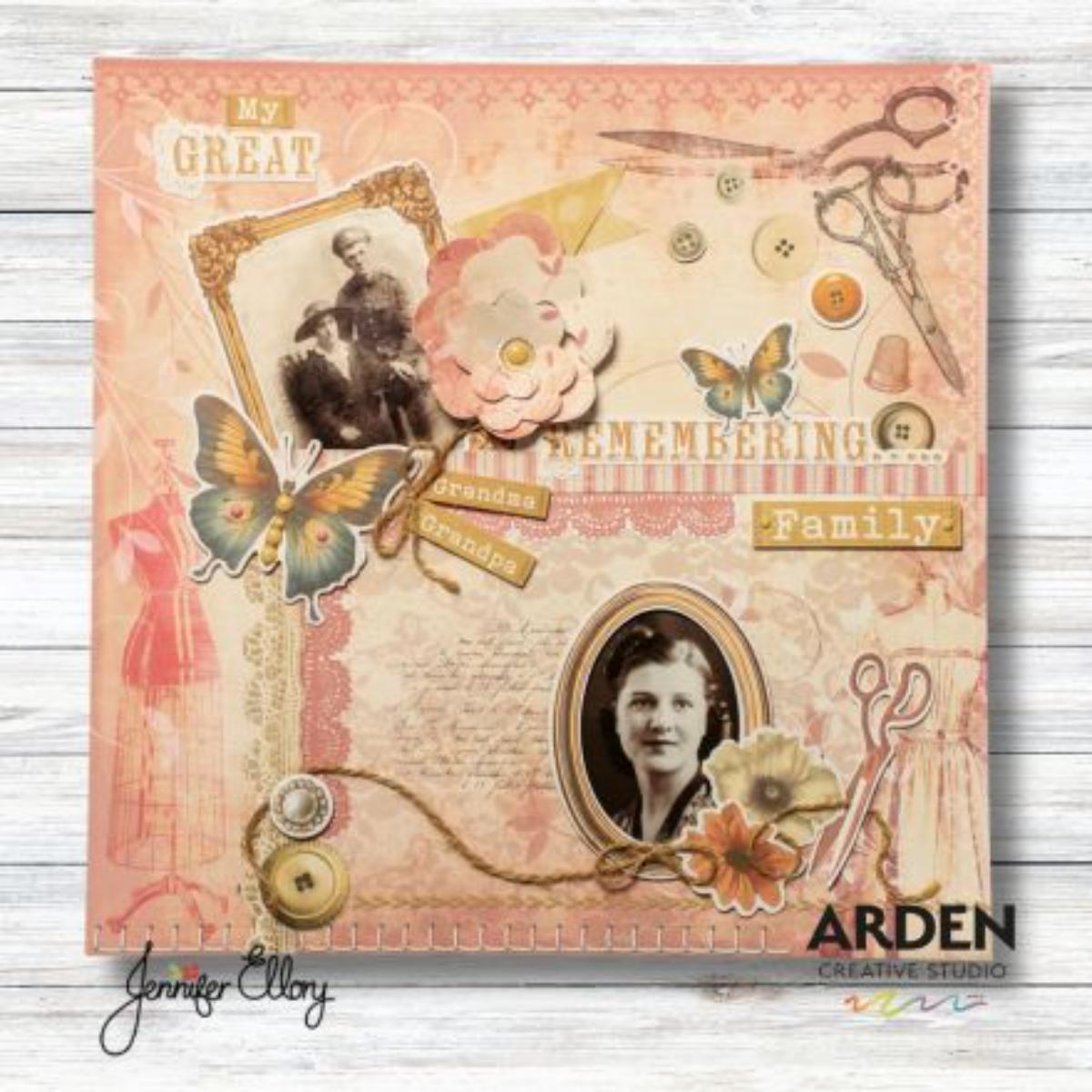 Arden Creative Studio Remembering... 12in x 12in Paper Pad