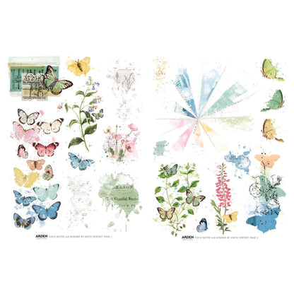 Arden Creative Studio Field Notes 6in x 8in Rub-On Transfer Set