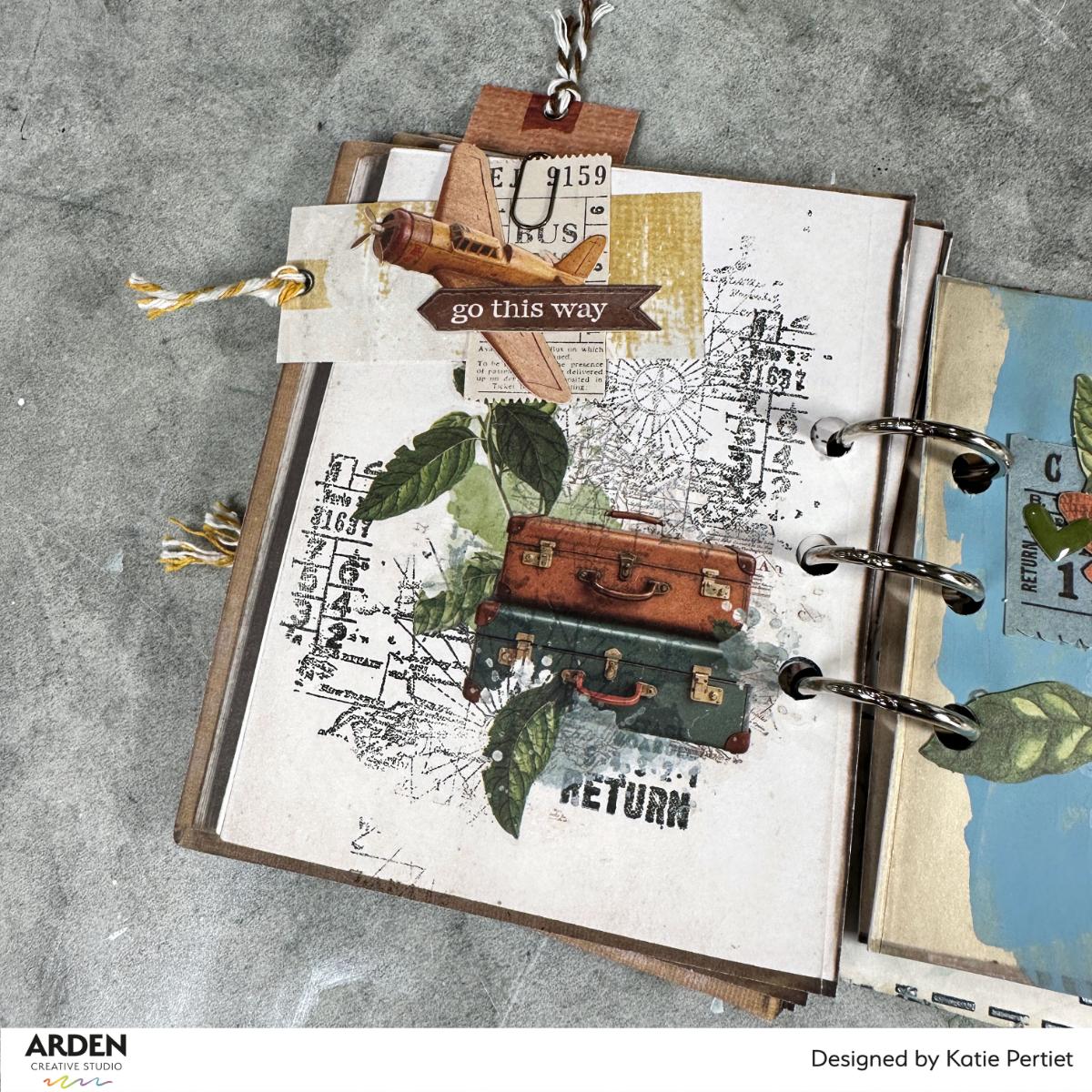 Arden Creative Studio Maker Series Charted Adventures 4in x 8in Clear Stamp Set