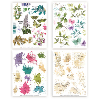 Arden Creative Studio Garden Chronicles 6in x 8in Rub-On Transfer Set