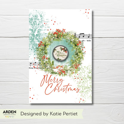 Arden Creative Studio Christmas Cheer 6in x 8in Rub-On Transfer Set