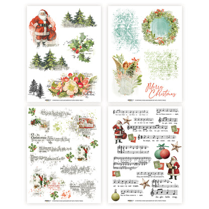 Arden Creative Studio Christmas Cheer 6in x 8in Rub-On Transfer Set
