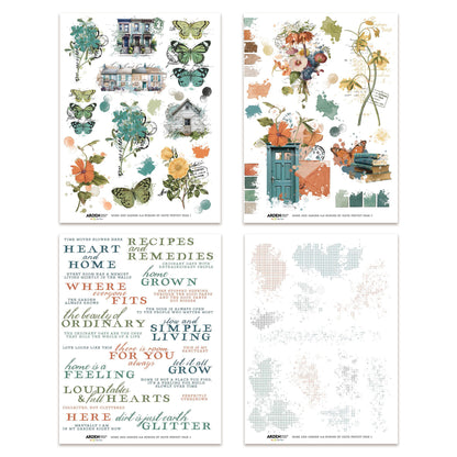 Arden Creative Studio Home & Garden 6in x 8in Rub-On Transfer Set