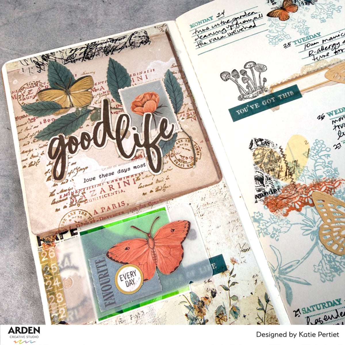 Arden Creative Studio Amber Ledgers Journalmakers Ephemera Pack